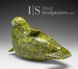 6" Basking Seal by the late Suati Qimirpik *On Balance* EXHIBITION PIECE AUG 14