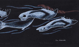 VINTAGE Inuit Print by Tim Pitsiulak ᑎᒻ ᐱᓯᐃᓚ *Qairliit* (Harp Seals) 2009