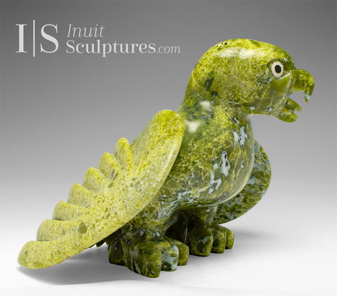 12"  SIGNATURE Ookpik from Toonoo Sharky's hands in Cape Dorset *Chatterbox*