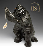 VINTAGE 10" Two Headed Monster by Wayne Puqiqnak Gjoa Haven