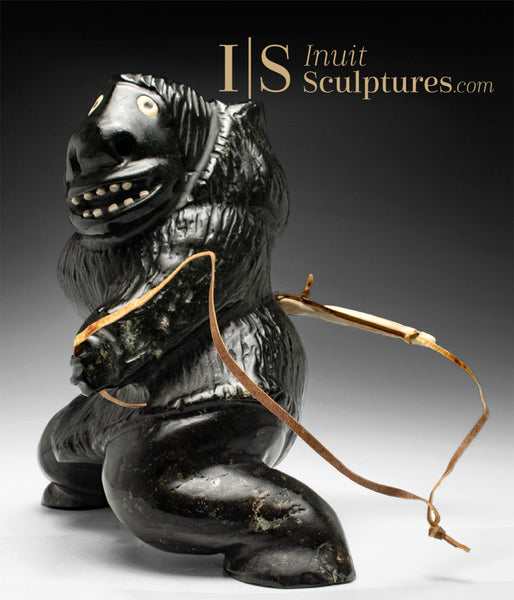 VINTAGE 14" Hunter by Uriash Puqiqnak *On Balance*