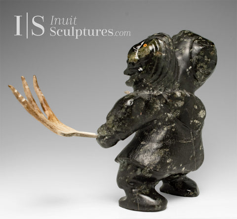 VINTAGE 12" Hunter by Wayne Puqiqnak Gjoa Haven