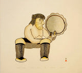 1989 BATTEUR MASQUÉ par Kananginak Pootoogook