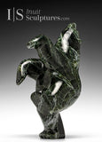 10" Dancing Bear by Allan Sheutiapik *Emerald Gem*
