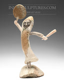 Danseur de tambour en os de baleine 15" par Billy Merkosak *Bliss*