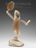 Danseur de tambour en os de baleine 15" par Billy Merkosak *Bliss*