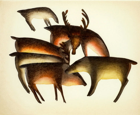 Rassemblement des caribous 2012 par Mayoreak Ashoona