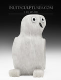 7" Snowy Owl with Inlay Eyes & Beak Sam Qiatsuk