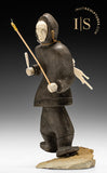 12" Hunter with Spear  by Moses Kamookak Gjoa Haven *Hunt*