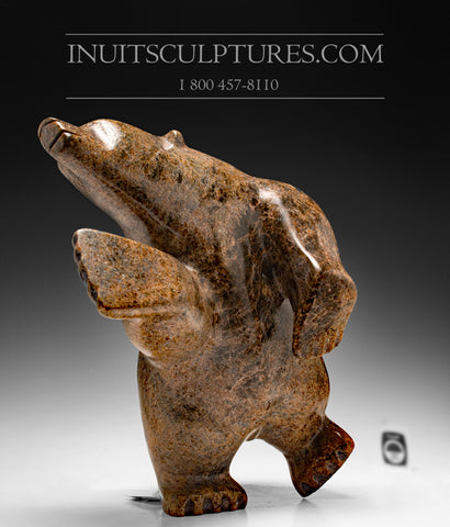 Ours dansant marron 14" par Joanie Ragee