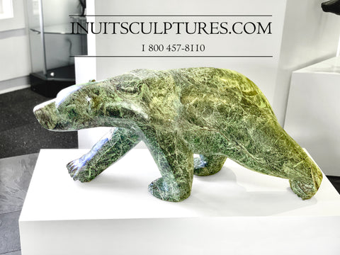 43" Walking Bear by Joe Jaw Ashoona *Leaf* CURATOR'S CHOICE