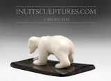 Ours miniature en ivoire de 3 pouces par Tarsis Pillakapsi