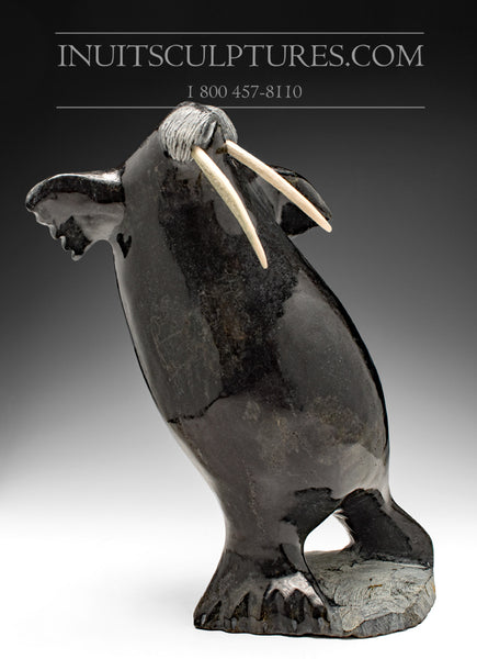 14" Dancing Walrus by World Famous Jaco Ishulutak
