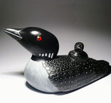11.5" Mother Loon with Feet by Jimmy Iqaluq