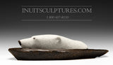 Ours polaire nageant 7" par Joseph Suqslaq