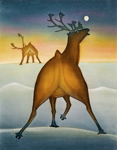 APPEL DE NUIT DES CARIBOUS par Kananginak Pootoogook