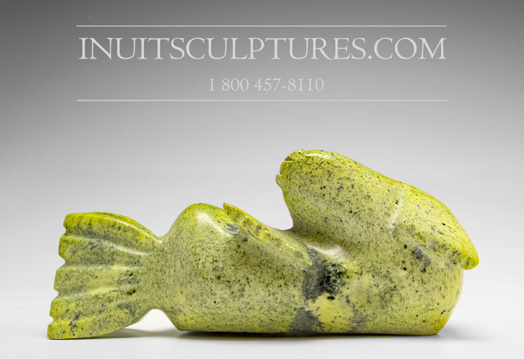 Seal by Koochie Kolola from Kimmirut Inuit Art Inuit Sculptures Art