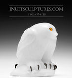 7.5" SIGNATURE White Owl by Manasie Akpaliapik *Pure*