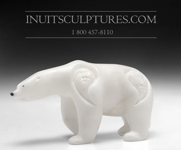 7" Curious Bear by World Famous Manasie Akpaliapik