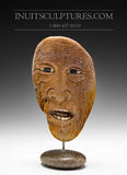 7" Shaaman Owl Transformation in Baleen Whale Bone by World Famous Manasie Akpaliapik