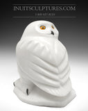 Hibou blanc de 8 po par le célèbre Manasie Akpaliapik