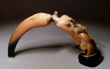 Sedna (muskox horn) by Ruben Komangapik