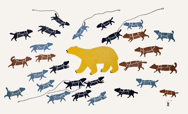 2015 POLAR BEAR IN CAMP by Papiara Tukiki