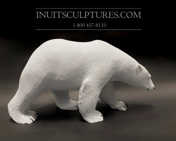 24" Museum Calibre Polar Bear by World Famous Paul Malliki