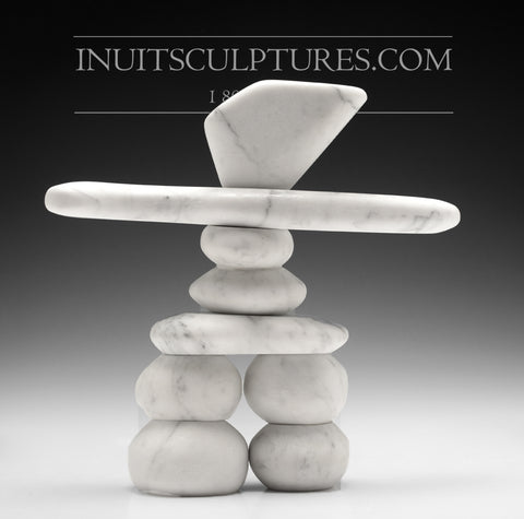 10" Inukshuk by Paul Bruneau *A Vision in White*