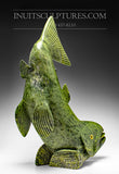 22" Electric Green Arctic Char Fish by Toonoo Sharky