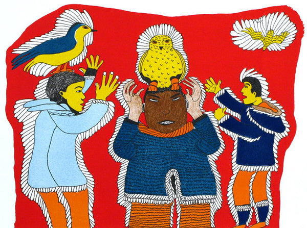 1979 CHAMAN AVEC CHOU par Ulayu Pingwartok