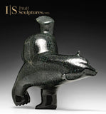 16” SIGNATURE  Two Way Dancing Bear by Ashevak Adla *Marcus*