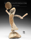 Danseur de tambour en os de baleine 15" par Billy Merkosak *Bliss*