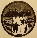 1983 SCÈNE IGLOO d'Oshoochiak Pudlat
