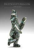 4" Aqua Blue Speckled Dancing Bear by Adamie Mathewsie
