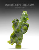 3.5" Green Dancing Bear by Johnny Papigatook