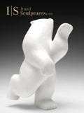 10" White Dancing Bear by Palaya Qiatsuq *Aurora*