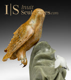 9" Owl & Bird Friend Master Carver Derrald Taylor
