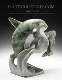 10" Mother and Calf Orca (Killer) Whales by Master Derrald Taylor