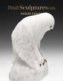 7" Snowy Owl (Uppik) Master Carver Derrald Taylor