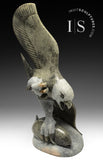 17" SIGNATURE Eagle & Fish by Pits Qimirpik *Spring Training* CURATOR'S CHOICE