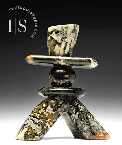 RESERVED** 10" SIGNATURE Inukshuk by Paul Bruneau *Shale*
