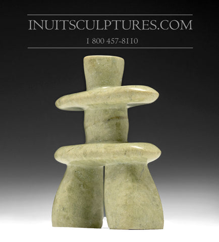 Inukshuk vert clair 5" par Alex Lyta