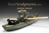 18" Inuk in his Kayak by Jimmy Iqaluq *A Hard Day's Work*