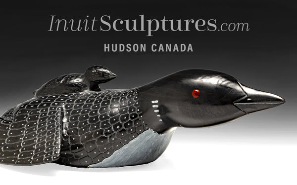 18" SIGNATURE Loon by Jimmy Iqaluq *Lightning*