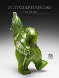 14" Two Way Electric Green Dancing Bear by Johnny Manning