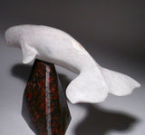 10" White Beluga Whale by Esau Kripanik