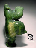 9.5" Green Dancing Bear by Markoosie Papigatok