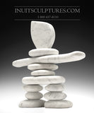 20" Inukshuk by Paul Bruneau *A Vision in White #2*