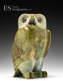 11" SIGNATURE Rare Pink Owl by Pits Qimirpik  *Pretty in Pink*